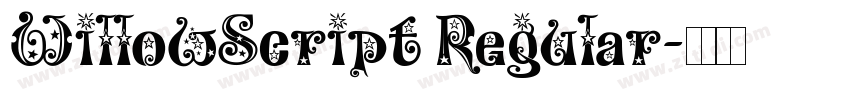 WillowScript Regular字体转换